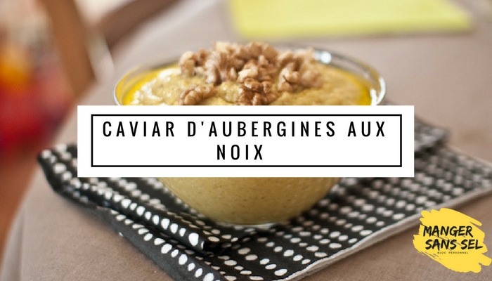 Caviar aubergine sans sel